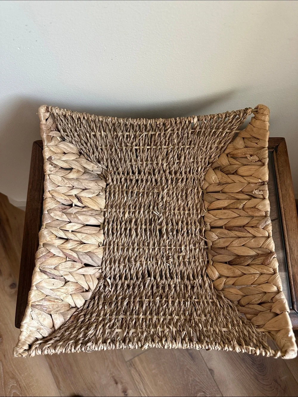 Natural Seagrass Woven Storage Basket - Neutral Set of 2